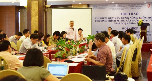 Hội thảo thí điểm Quỹ xây dựng NTM giai đoạn 2016 – 2020 tại Quảng Bình