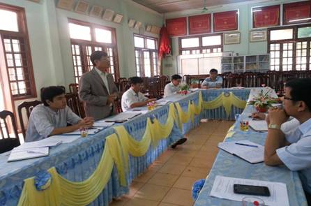 Văn phòng điều phối nông thôn mới kiểm tra xây dựng nông thôn mới xã Cam Chính, huyện Cam Lộ