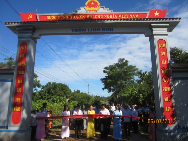 Xã Vĩnh Hòa quyết tâm đạt chuẩn nông thôn mới trong năm 2016