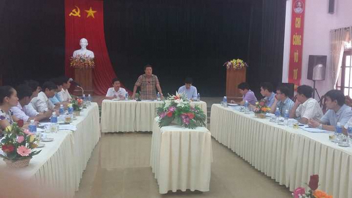 Đoàn công tác làm việc tại huyện Cam Lộ