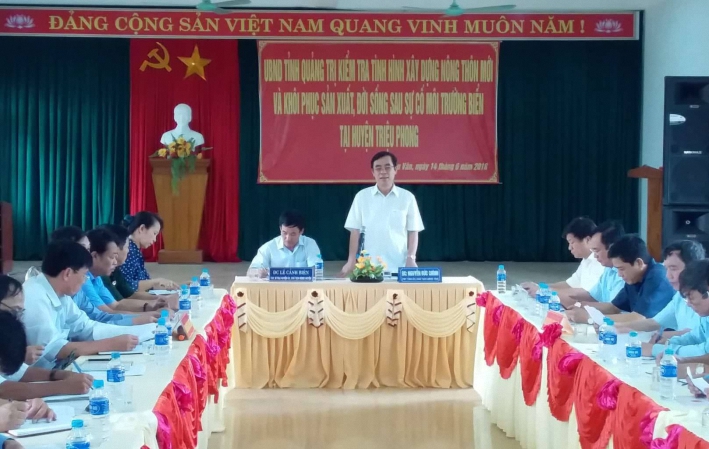 UBND tỉnh làm việc tại xã Triệu Vân, huyện Triệu Phong