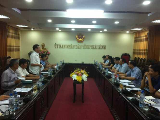 Đoàn công tác làm việc với UBND tỉnh Thái Bình