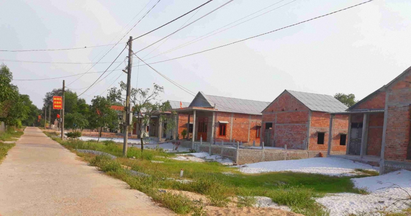 Một khu di dân xen ghép ở thôn 5, xã Hải Thiện, huyện Hải Lăng