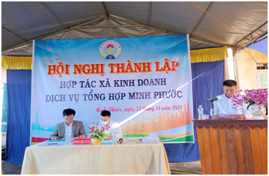 Hội nghị thành lập Hợp tác xã Minh Phước