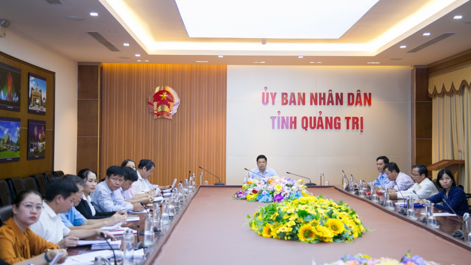 Toàn cảnh hội nghị tại điểm cầu tỉnh Quảng Trị