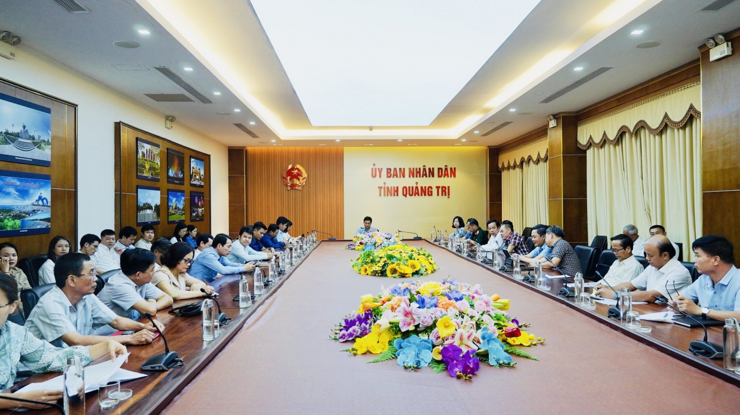Quang cảnh điểm cầu hội nghị tại tỉnh Quảng Trị