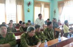 Trao đổi kinh nghiệm trong phong trào toàn dân bảo vệ An ninh tổ quốc ở xã Tiên Cảnh.