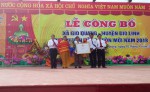 Xã Gio Quang đón nhận bằng công nhận đạt chuẩn và công trình phúc lợi trị giá 300 triệu đồng