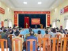 Quang cảnh tạị buổi thẩm định thực tế xã Thanh An đăng ký đạt chuẩn nông thôn mới nâng cao năm 2023
