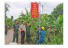 Công trình hệ thống đèn chiếu sáng công cộng tại xã Hướng Linh được LLVT huyện Hướng Hóa hỗ trợ xây dựng
