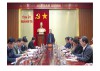 Phó Bí thư Thường trực Tỉnh ủy, Chủ tịch HĐND tỉnh Nguyễn Đăng Quang phát biểu tại buổi làm việc