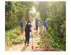 Đoàn viên thanh niên xã Triệu Thuận, huyện Triệu Phong ra quân chỉnh trang cảnh quan, vệ sinh môi trường