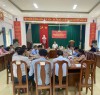 Tổ thẩm định thực tế làm việc tại xã Triệu Ái, huyện Triệu Phong