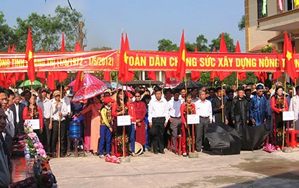Phát động xây dựng NTM ở xã Triệu Phước, huyện Triệu Phong