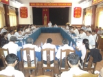 Chủ tịch UBND huyện Võ Thanh chủ trì phiên họp.