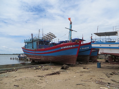 Ngư dân vay vốn Agribank đóng mới tàu thuyền
