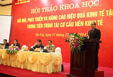 Chủ tịch UBTW MTTQ Việt Nam Nguyễn Thiện Nhân: Nếu làm đúng quy luật, kinh tế hợp tác sẽ đi lên.