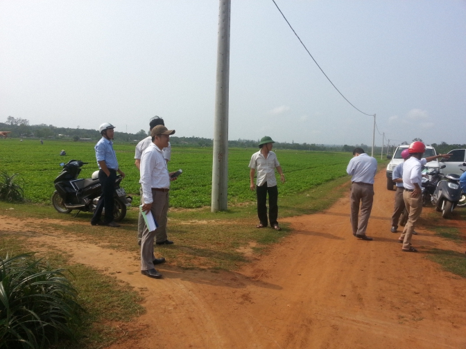 Thẩm định thực tế nông thôn mới xã Vĩnh Giang