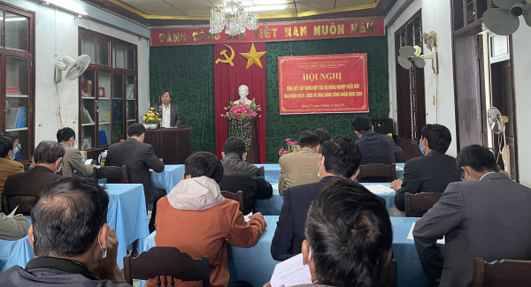 Phó Giám đốc Sở Nông nghiệp và PTNT, Phó trưởng ban chỉ đạo KTTT tỉnh Trần Thanh Hiền phát biểu chỉ đạo tại hội nghị.
