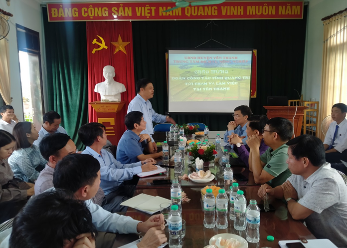  Thăm thực tế tại Trung tâm dịch vụ Nông nghiệp huyện Yên Thành, tỉnh Nghệ An