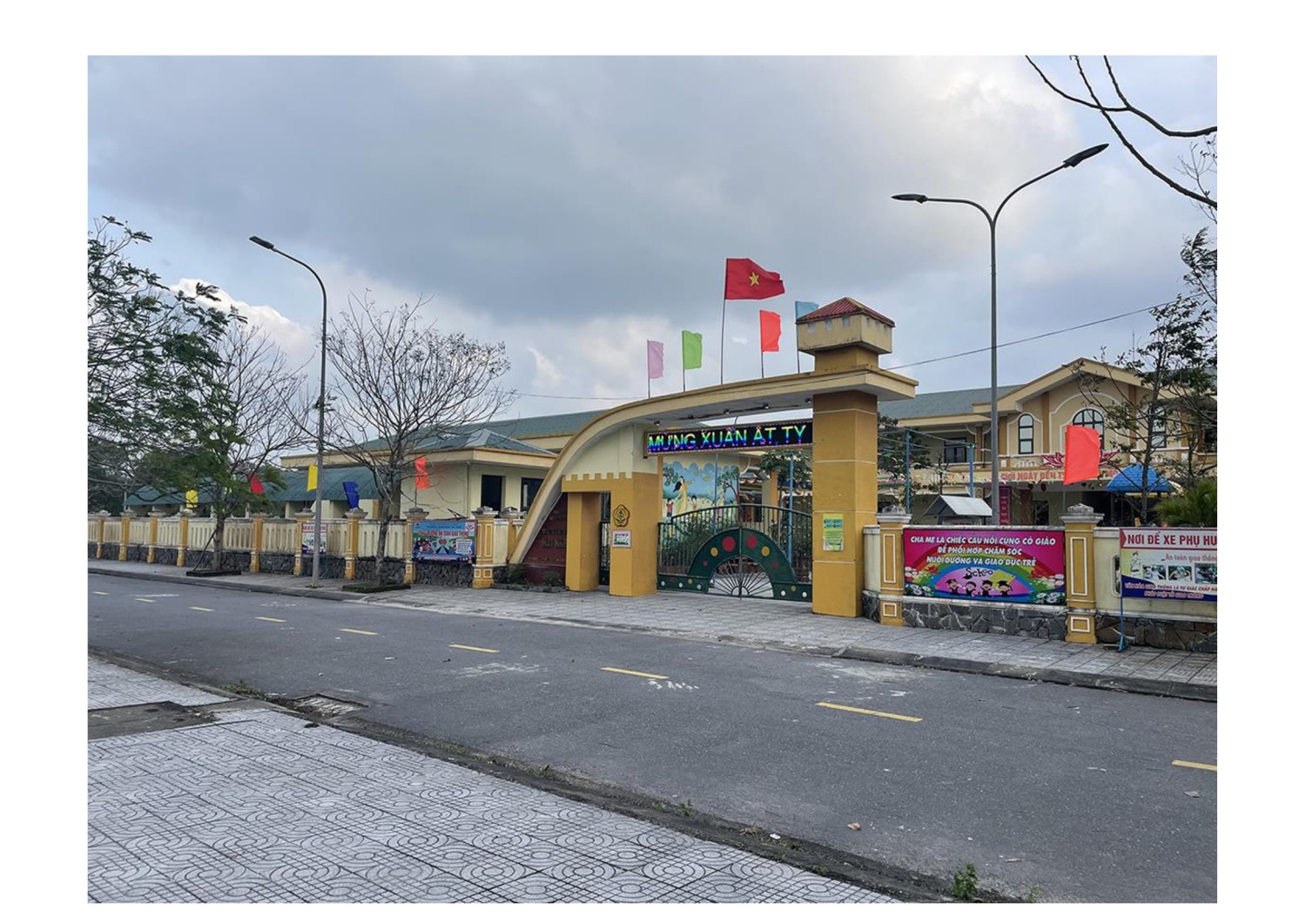 Trường Mầm non Hải Khê đã được xây dựng khang trang