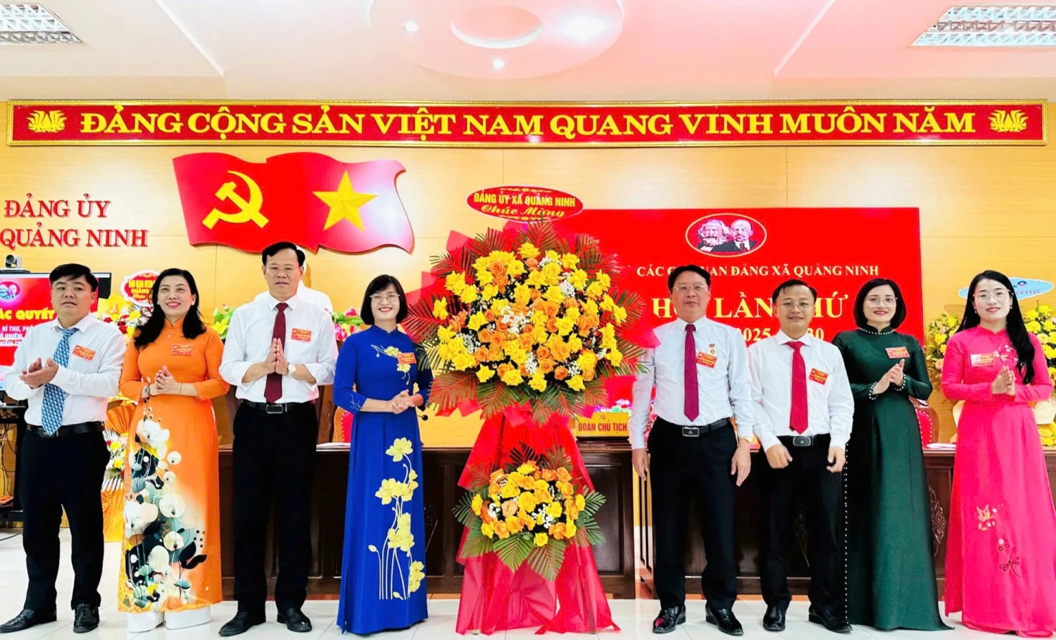 Xã Quảng Ninh đã hoàn thành đại hội các đảng bộ, chi bộ mới thành lập sau sắp xếp đơn vị hành chính